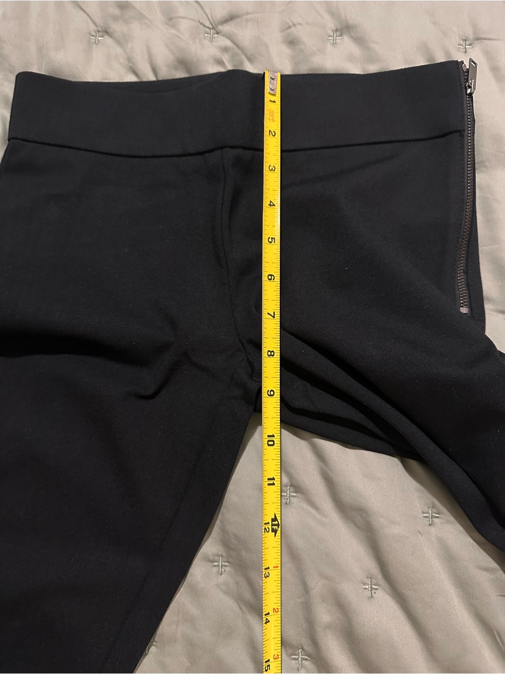 NWT Ann Taylor Black Ponte Side-Zip Slim Pants - Picture 6 of 9
